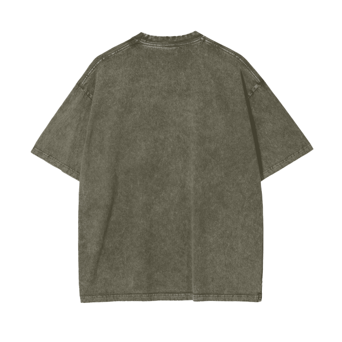 Leafless Conifer V1 Acid Washed Oversize T-Shirt