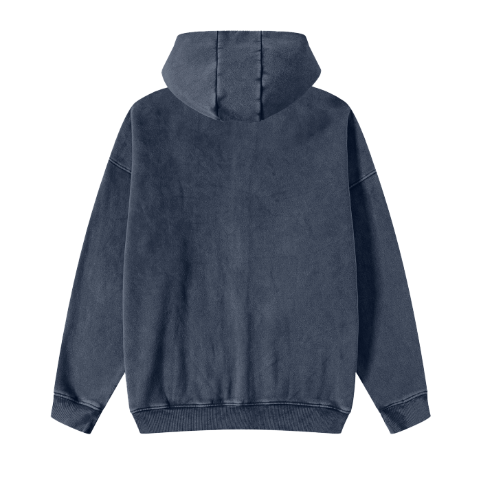 Leafless Conifer V1 - Acid Washed Zip-Up Sweater